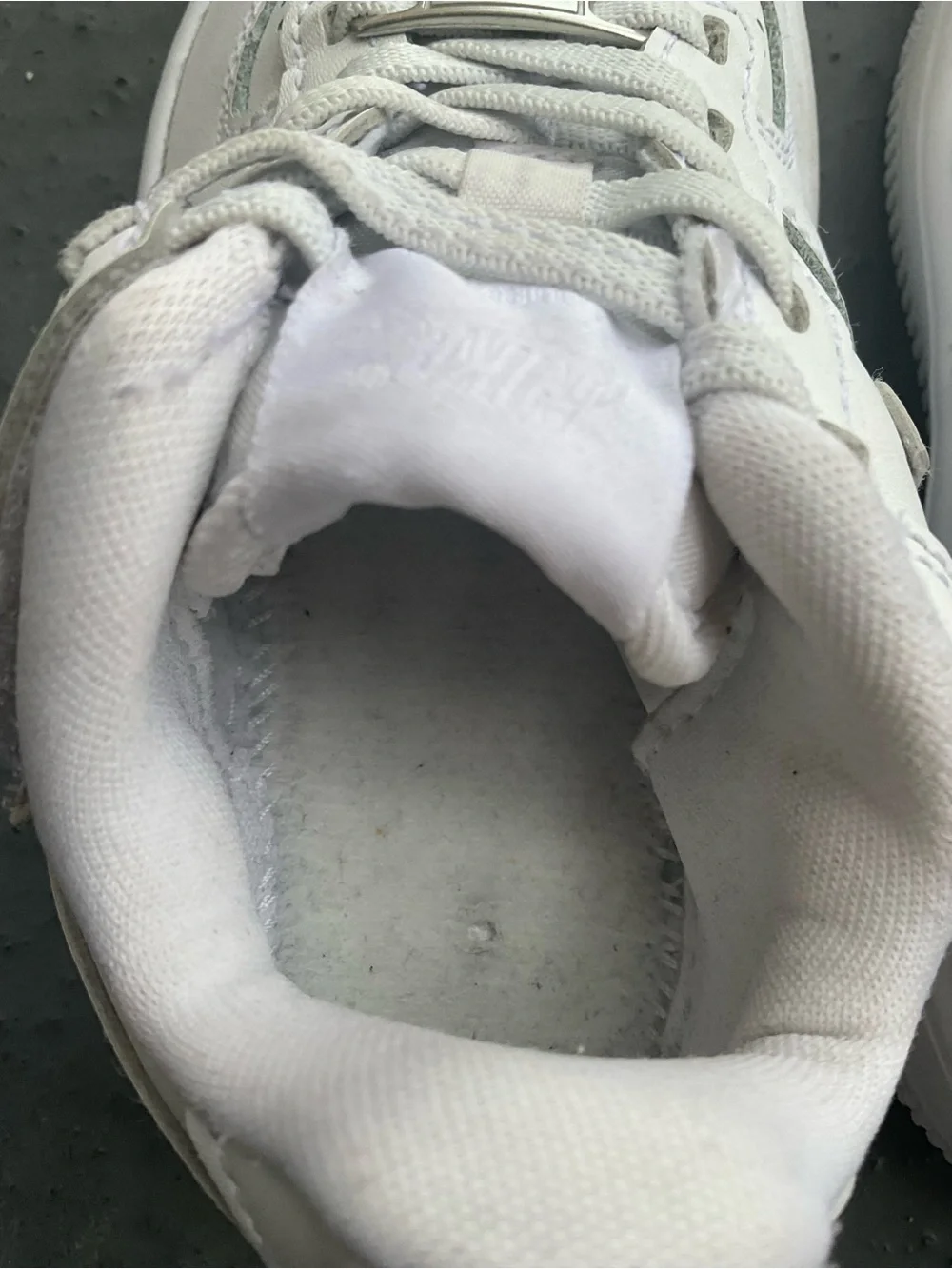 Nike Air Force 1 Low Lace WHITE/WHITE size 9C